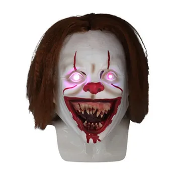 Deluxe New LED Horror Pennywise Joker Mask change color Cosplay Stephen King It Chapter Two Clown Helmet Halloween Party Props
Deluxe New LED Horror Pennywise Joker Mask change color Cosplay Stephen King It Chapter Two Clown Helmet Halloween Party Props