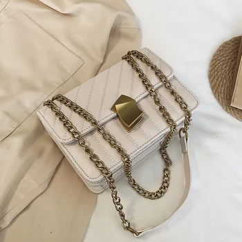 Fashion Metal Lock Square bag 2019 Summer New High Quality PU Leather Women's Designer Handbag Chain Shoulder Messenger bag
Fashion Metal Lock Square bag 2019 Summer New High Quality PU Leather Women's Designer Handbag Chain Shoulder Messenger bag