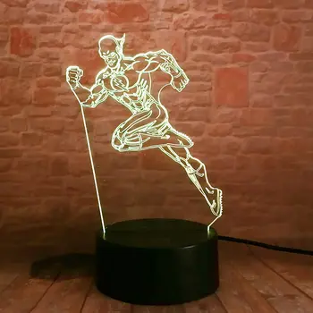 DC The Flash Figure 3D Illusion LED NightLight Colorful Flash Light Justice League Flash Figuras Toys
DC The Flash Figure 3D Illusion LED NightLight Colorful Flash Light Justice League Flash Figuras Toys