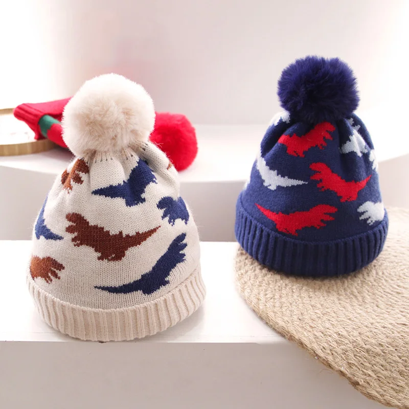 Cartoon Dinosaur Baby Hat Autumn Winter Kids Girl Boy Beanie Cap Pompom Crochet Warm Children Toddler Bonnet Kids
Cartoon Dinosaur Baby Hat Autumn Winter Kids Girl Boy Beanie Cap Pompom Crochet Warm Children Toddler Bonnet Kids