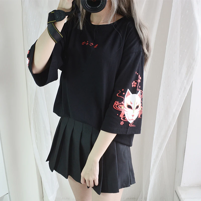 Anime! Yohko Antiquity Loose T-shirt Bandage Japanese Style Cool Girl New Summer Students Short Sleeve Fashion Top Free Shipping
Anime! Yohko Antiquity Loose T-shirt Bandage Japanese Style Cool Girl New Summer Students Short Sleeve Fashion Top Free Shipping