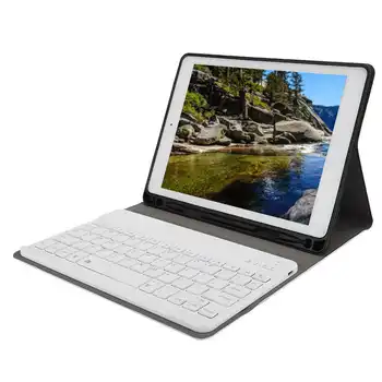 Bluetooth Wireless Tablet Keyboard with Protective Cover Fit for iPad 9.7in / Pro 9.7in / Air 2 / Air 2018/2017
Bluetooth Wireless Tablet Keyboard with Protective Cover Fit for iPad 9.7in / Pro 9.7in / Air 2 / Air 2018/2017