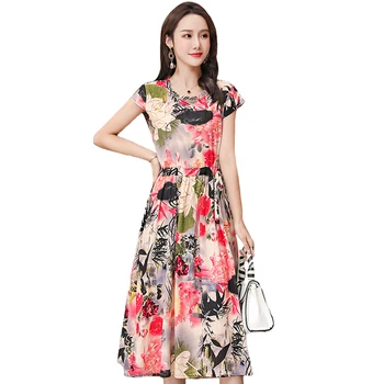 XL-6XL Summer Dresses Women 2020 Casual Short Sleeve Middle-aged Women Dress Loose Print Vintage O-Neck Plus Size Plaid Dress
XL-6XL Summer Dresses Women 2020 Casual Short Sleeve Middle-aged Women Dress Loose Print Vintage O-Neck Plus Size Plaid Dress