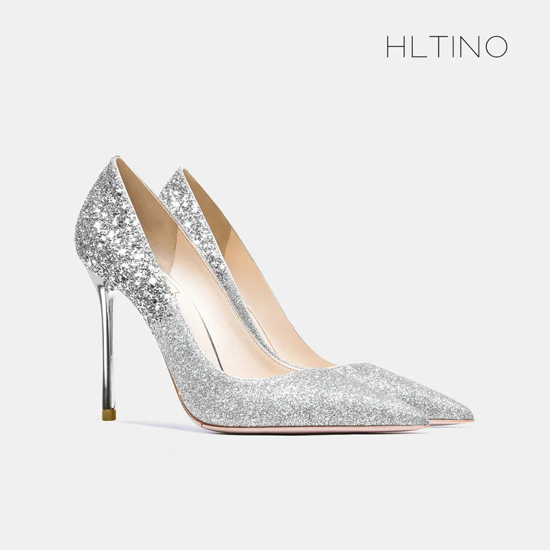 Genuine Leather Women Sexy Pumps Bling Glitter Ladies Party Dress Shoes with Sequinces Shallow Slip on Stilettos New Year Gifts
Genuine Leather Women Sexy Pumps Bling Glitter Ladies Party Dress Shoes with Sequinces Shallow Slip on Stilettos New Year Gifts