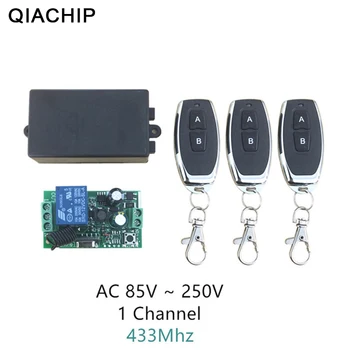 QIACHIP AC 110V 220V 1CH RF 433Mhz Wireless Remote Control Switch Learning Code 1 Relay Lamp Light Controller and 3pcs Remote
QIACHIP AC 110V 220V 1CH RF 433Mhz Wireless Remote Control Switch Learning Code 1 Relay Lamp Light Controller and 3pcs Remote