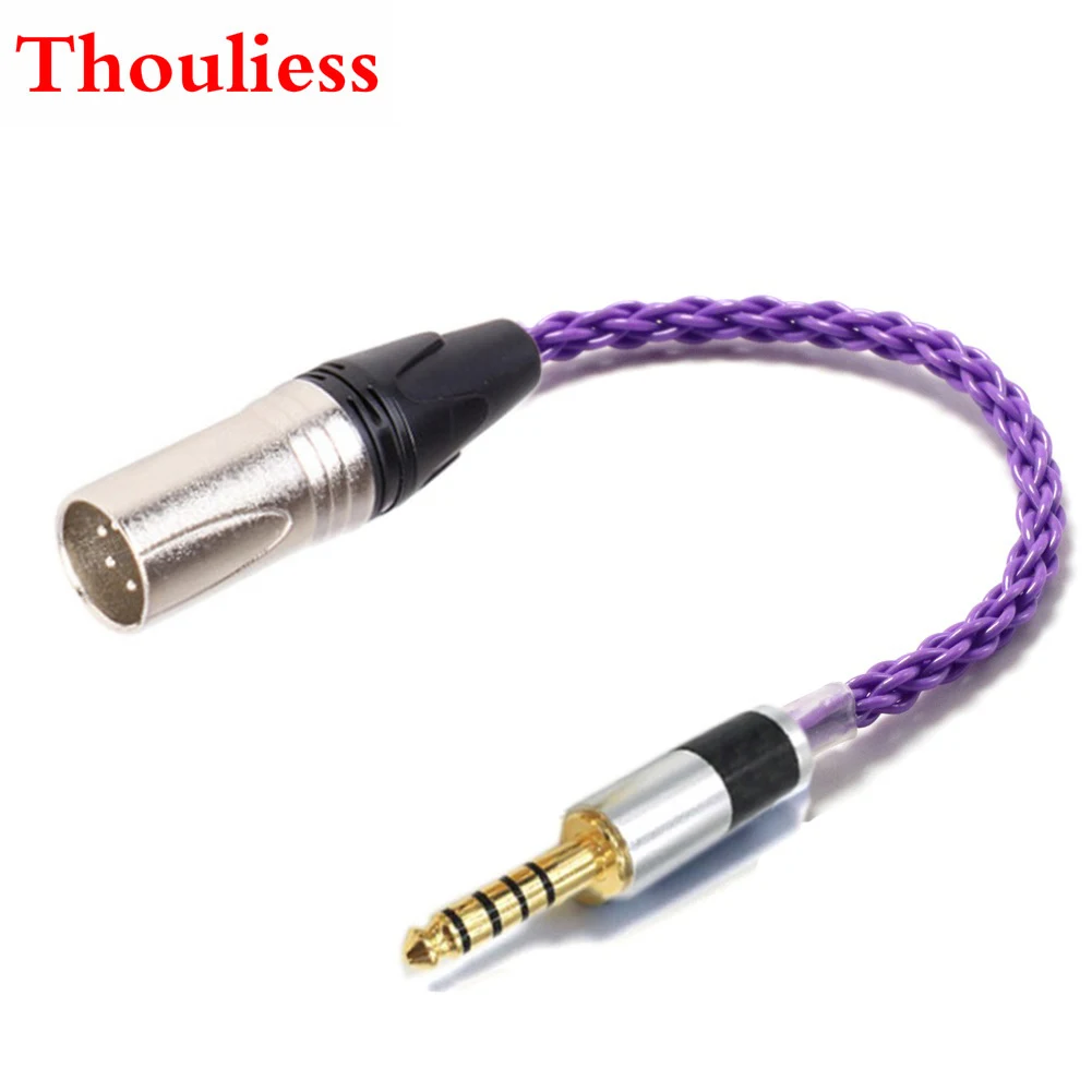 Thouliess HIFI 4.4mm Balanced Male to 4-Pin XLR Balanced Male Audio Adapter Cable XLR to 4.4mm Balanced Adapter Connector
Thouliess HIFI 4.4mm Balanced Male to 4-Pin XLR Balanced Male Audio Adapter Cable XLR to 4.4mm Balanced Adapter Connector