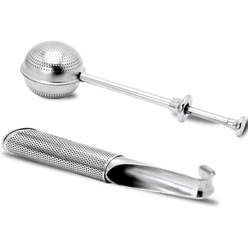 Tea Ball Infuser Strainers Long-Handle 2Pcs Reusable Premium Stainless Steel Filter Steeper Extra Fine Mesh for Leaf
Tea Ball Infuser Strainers Long-Handle 2Pcs Reusable Premium Stainless Steel Filter Steeper Extra Fine Mesh for Leaf