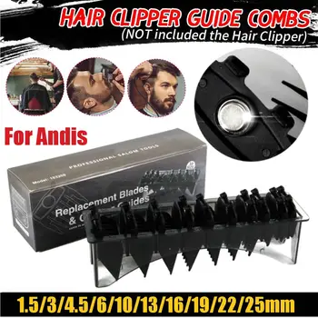 10PCS Professional Limit Comb Cutting Guide Combs 1.5/3/4.5/6/10/13/16/19/22/25mm Set Fits All Full Size Clippers For Andis
10PCS Professional Limit Comb Cutting Guide Combs 1.5/3/4.5/6/10/13/16/19/22/25mm Set Fits All Full Size Clippers For Andis