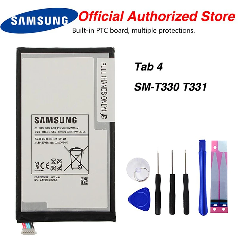 Original Samsung EB-BT330FBE Battery For Samsung GALAXY Tab4 SM-T330 T331 4450mAh
Original Samsung EB-BT330FBE Battery For Samsung GALAXY Tab4 SM-T330 T331 4450mAh