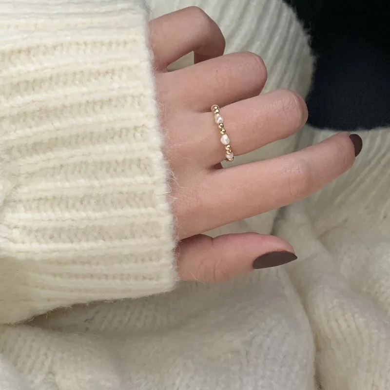 Pearl Round Bead Spacer Ring for Women Korean Retro Simple Elastic Ring Party Birthday Jewelry Gift Wholesale
Pearl Round Bead Spacer Ring for Women Korean Retro Simple Elastic Ring Party Birthday Jewelry Gift Wholesale