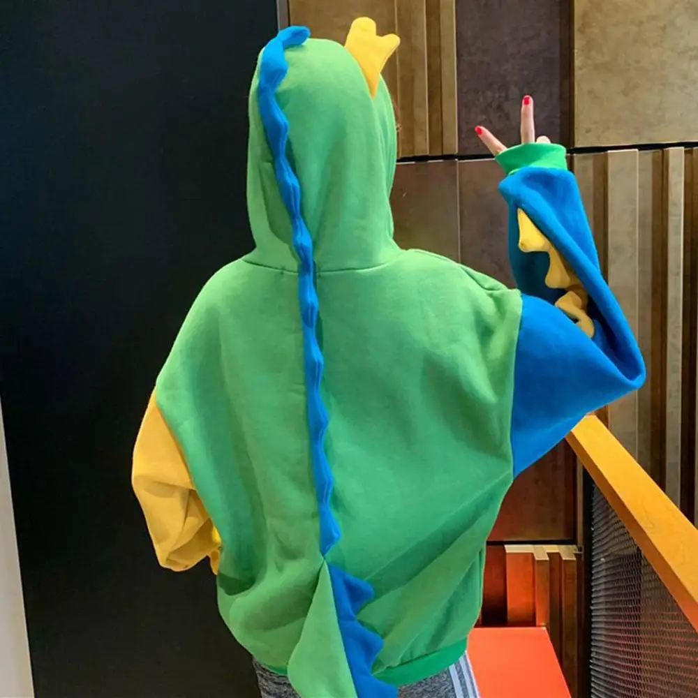 Women's Cute Long Sleeve Stitching Dinosaur Sweatshirt Hoodie 2020 Winter Oversize Harajuku Hooded Color Block Pullover
Women's Cute Long Sleeve Stitching Dinosaur Sweatshirt Hoodie 2020 Winter Oversize Harajuku Hooded Color Block Pullover