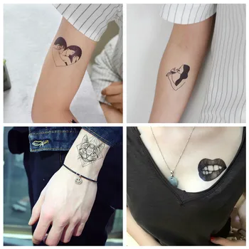 1PC Sexy Girl Waterproof Temporary Sticker Bad Girlish Wind Tattoo Black Line Tattoos Body Arm Woman Fake Tatoos Chains
1PC Sexy Girl Waterproof Temporary Sticker Bad Girlish Wind Tattoo Black Line Tattoos Body Arm Woman Fake Tatoos Chains