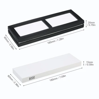 New 8000 Grit Sharpening Stone Non-slip Silicone Holder Knife Sharpening Polishing Stone Fine Whetstone Grindstone 180*60*15mm
New 8000 Grit Sharpening Stone Non-slip Silicone Holder Knife Sharpening Polishing Stone Fine Whetstone Grindstone 180*60*15mm