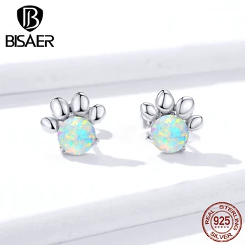 Footprints bijoux BISAER 925 Sterling Silver Opal Animal Cat Dog Footprints Small Stud Earrings Stud Fashion Jewelry EFE346
Footprints bijoux BISAER 925 Sterling Silver Opal Animal Cat Dog Footprints Small Stud Earrings Stud Fashion Jewelry EFE346