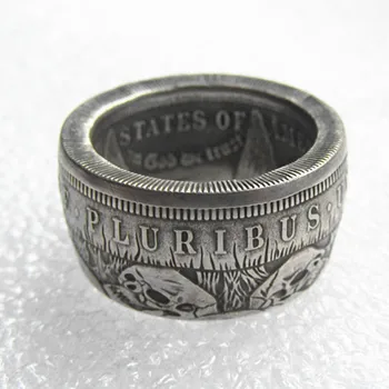 Hobo Coin US Morgan Dollar Silver Plated Coin Ring Handcrafted US Size 8-16
Hobo Coin US Morgan Dollar Silver Plated Coin Ring Handcrafted US Size 8-16