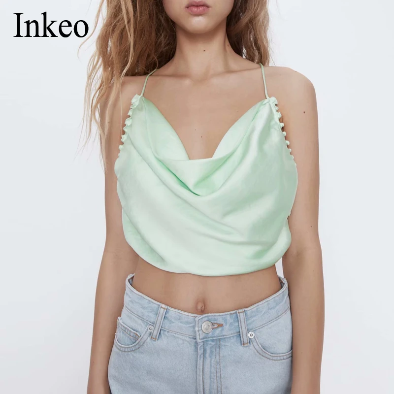 Light green Tank Top Backless Sexy Crop Tops 2020 Summer Off Shoulder Halter Top Fitness Bralette Crop top Beach INKEO 9T105
Light green Tank Top Backless Sexy Crop Tops 2020 Summer Off Shoulder Halter Top Fitness Bralette Crop top Beach INKEO 9T105