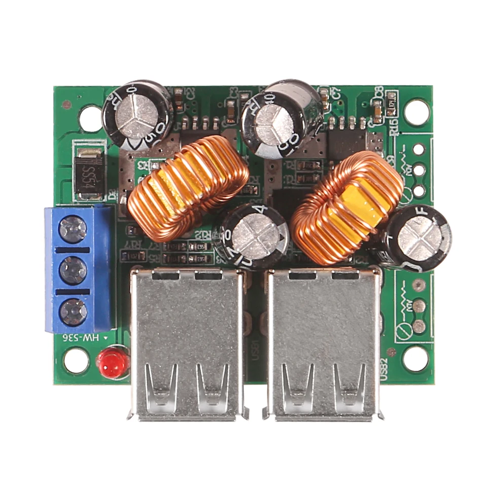 4 Four USB Port A5268 Step Down Power Supply Converter Board Module DC 12V 24V 40V to 5V 5A For MP3/MP4 Phone Car Equipment
4 Four USB Port A5268 Step Down Power Supply Converter Board Module DC 12V 24V 40V to 5V 5A For MP3/MP4 Phone Car Equipment
