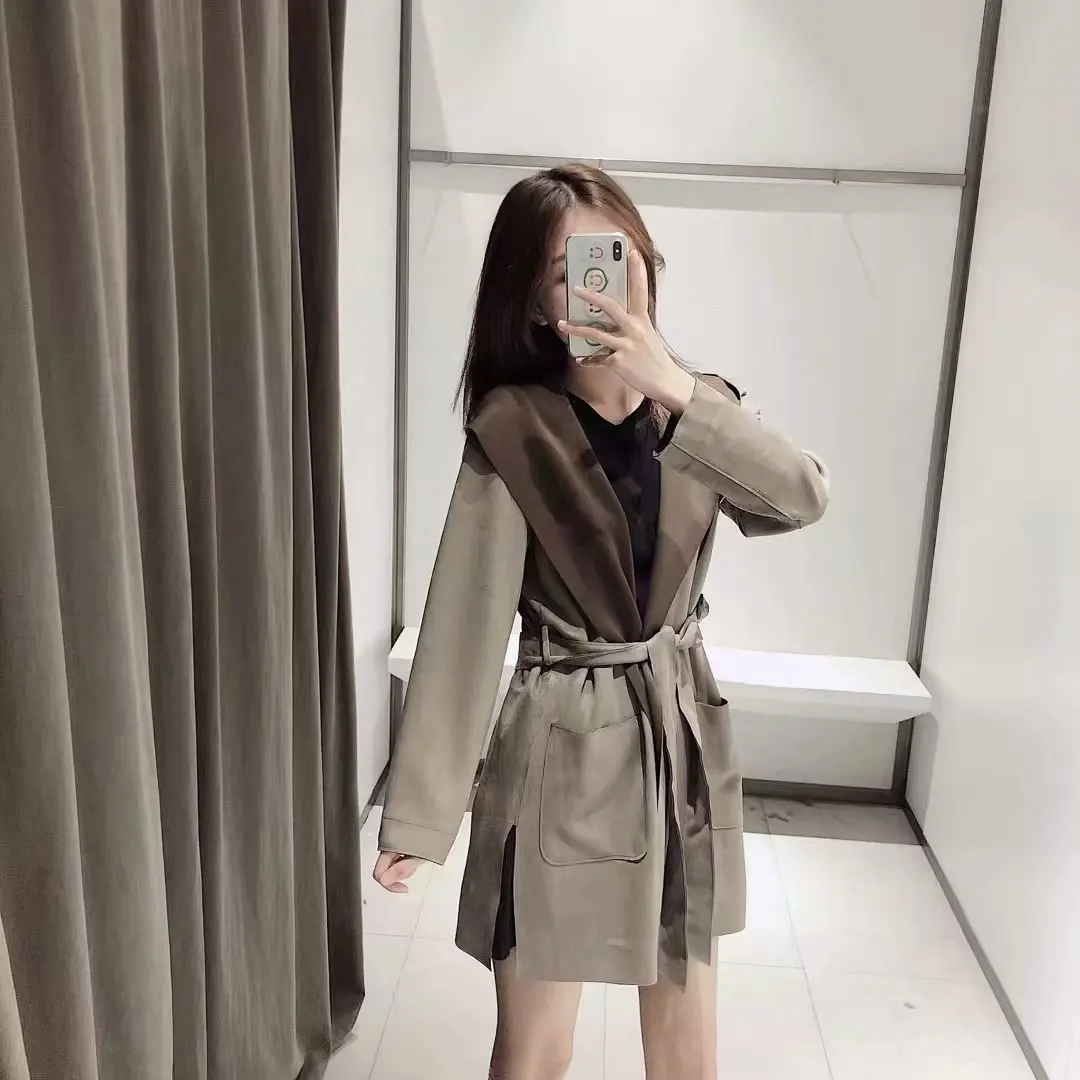 Overplus of Goods Exported to Europe And US WOMEN'S Dress Suede Textured Trench Coat Fashion Elegant Jacket No Buckle Lace-up Tr
Overplus of Goods Exported to Europe And US WOMEN'S Dress Suede Textured Trench Coat Fashion Elegant Jacket No Buckle Lace-up Tr