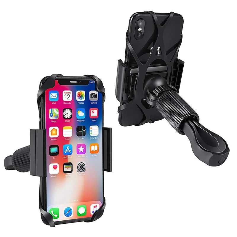 Bike Phone Holder Anti Shake and Stable Cradle Clamp with 360° Rotation Bicycle Mount for iPhone Android GPS Other Devices | Мобильные