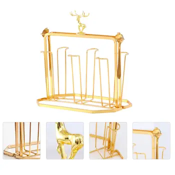 1pc Multiple-slot Cup Drainage Rack Convenient Cup Draining Rack Cup Storage Rack for Home Bar Glass Cups 
1pc Multiple-slot Cup Drainage Rack Convenient Cup Draining Rack Cup Storage Rack for Home Bar Glass Cups