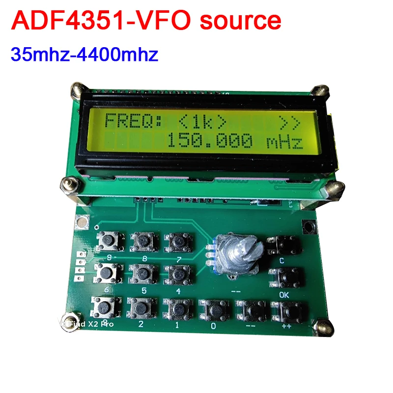 ADF4351-VFO source 35mhz-4400mhz simple signal source Clock source V1.03
ADF4351-VFO source 35mhz-4400mhz simple signal source Clock source V1.03