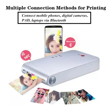 Portable Photo Pocket Printer Mini Portable DIY Photo Printers for Smartphones Printers For IOS Android
Portable Photo Pocket Printer Mini Portable DIY Photo Printers for Smartphones Printers For IOS Android
