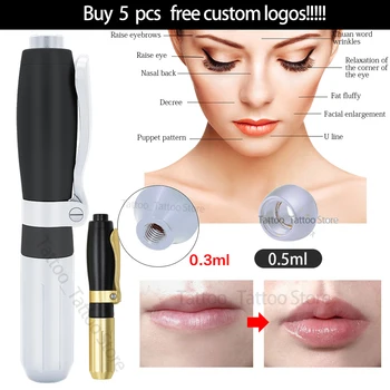 Hyaluronic Pen + 5pcs Syringe Needle Ampoule Massage Atomizer Pen Kit High Pressure Acid Guns Anti Wrinkle Water Syringe Needl
Hyaluronic Pen + 5pcs Syringe Needle Ampoule Massage Atomizer Pen Kit High Pressure Acid Guns Anti Wrinkle Water Syringe Needl