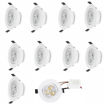 10x Dimmable Recessed LED Ceiling Downlight 3W Spotlight Lighting Lamps White Free Driver Colorful Red Yellow Blue Green Purple
10x Dimmable Recessed LED Ceiling Downlight 3W Spotlight Lighting Lamps White Free Driver Colorful Red Yellow Blue Green Purple
