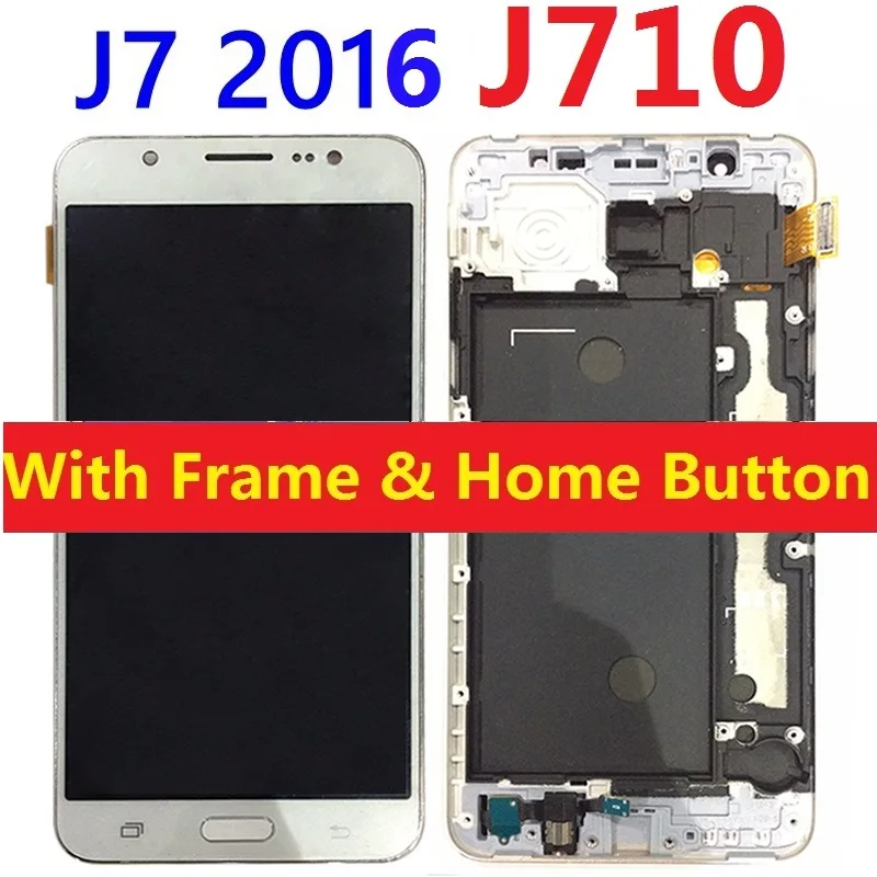 For Samsung Galaxy J7 2016 J710F SM-J710FN/F/M/H/DS LCD Display Touch Screen Digitizer Sensor with Frame Home Button
For Samsung Galaxy J7 2016 J710F SM-J710FN/F/M/H/DS LCD Display Touch Screen Digitizer Sensor with Frame Home Button