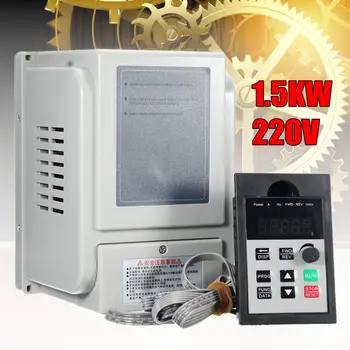 VFD Inverter 1.5KW 2HP Single To 3 Phase Variable Frequency Converter 220V CNC Spindle motor speed Control VFD Converter
VFD Inverter 1.5KW 2HP Single To 3 Phase Variable Frequency Converter 220V CNC Spindle motor speed Control VFD Converter