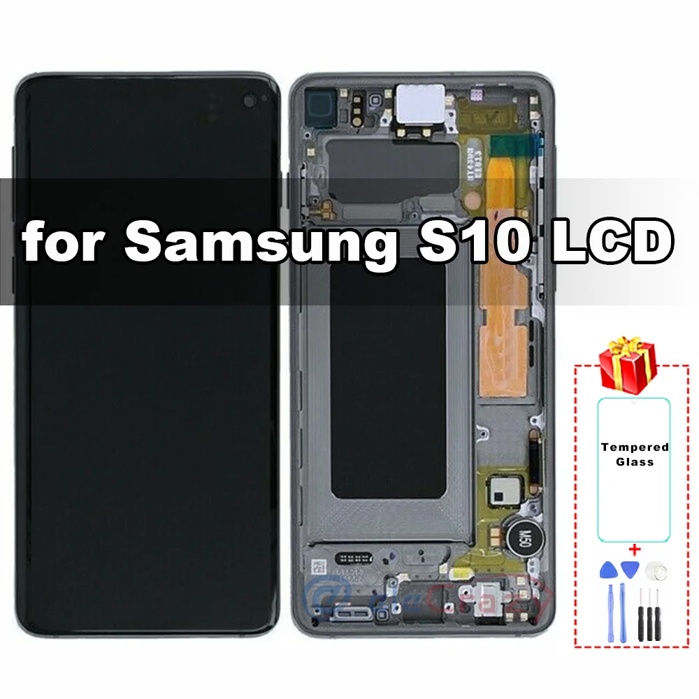 Оригинальный AMOLED для Samsung Galaxy S10 G973F, ЖК-дисплей с сенсорным дигитайзером и рамкой в сборе, замена, 100% Протестировано
Оригинальный AMOLED для Samsung Galaxy S10 G973F, ЖК-дисплей с сенсорным дигитайзером и рамкой в сборе, замена, 100% Протестировано