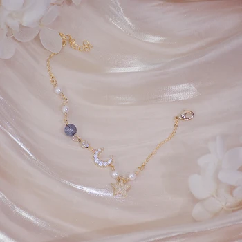 Exquisite Luxury Moon Star Bohemia Bracelet for Women 14k Real Gold String Bangle Pulseras Anniversary Birthday Gift Accessories
Exquisite Luxury Moon Star Bohemia Bracelet for Women 14k Real Gold String Bangle Pulseras Anniversary Birthday Gift Accessories