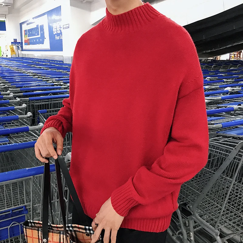 2019 Autumn And Winter Men's New Casual Solid Color Turtleneck Sweater Loose Temperament Trend Cotton Men S-2XL Clothes
2019 Autumn And Winter Men's New Casual Solid Color Turtleneck Sweater Loose Temperament Trend Cotton Men S-2XL Clothes