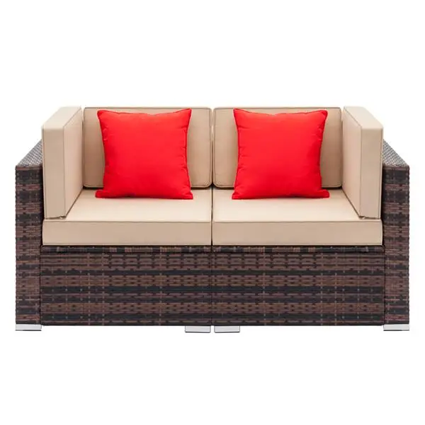 Weaving Rattan Sofa Set Brown Gradient European Style Living Room Sofa Fully Equipped Assemble sofawith 2pcs Corner Sofas
Weaving Rattan Sofa Set Brown Gradient European Style Living Room Sofa Fully Equipped Assemble sofawith 2pcs Corner Sofas