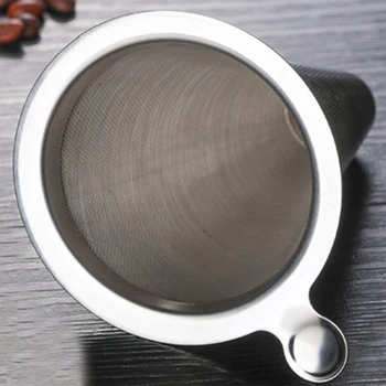 OHFIN Double Layer Stainless Steel Coffee Filter Holder Pour Over Coffees Dripper Mesh Coffee Tea Filter Basket Tools
OHFIN Double Layer Stainless Steel Coffee Filter Holder Pour Over Coffees Dripper Mesh Coffee Tea Filter Basket Tools