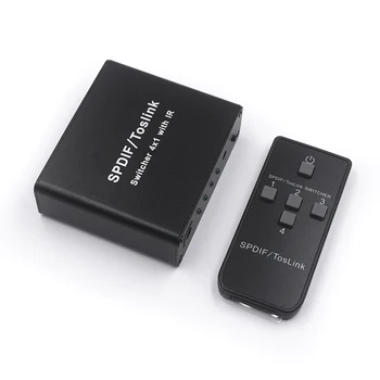 4x1 Toslink Switch Digital Optical SPDIF Audio Switcher Box with IR Remote Control GK99
4x1 Toslink Switch Digital Optical SPDIF Audio Switcher Box with IR Remote Control GK99