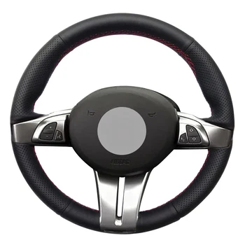 

Black PU Faux Leather DIY Hand-stitched Car Steering Wheel Cover for BMW Z4 E85 (Roadster) 2003-2008 E86 (Coupe) 2005-2008