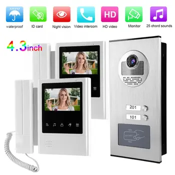 Apartment LCD Monitor Intercom Camera Video Door Phone Doorbell 2 Units 110-240V Video Intercom
Apartment LCD Monitor Intercom Camera Video Door Phone Doorbell 2 Units 110-240V Video Intercom