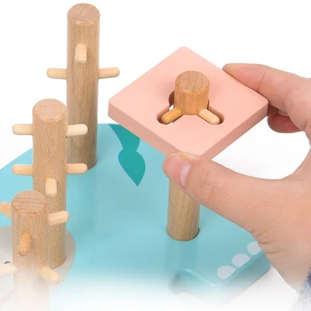 Wooden Toy Five-Column Set Building Blocks Color Shape Cognitive Matching Five-Column Geometric Nesting Toy
Wooden Toy Five-Column Set Building Blocks Color Shape Cognitive Matching Five-Column Geometric Nesting Toy