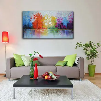Hand Painted Abstract Colorful Tree Oil Painting on Canvas Art Wall Pictures For Living Room Home Decor
Hand Painted Abstract Colorful Tree Oil Painting on Canvas Art Wall Pictures For Living Room Home Decor