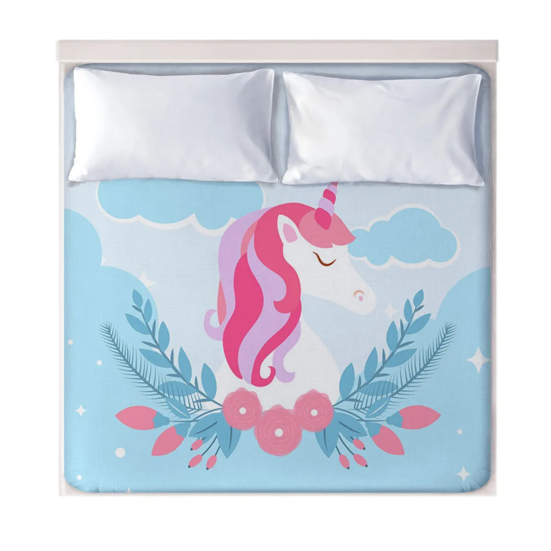 3D Cartoon Unicorn Fitted Sheets 3D Cartoon Unicorn Fitted Sheets