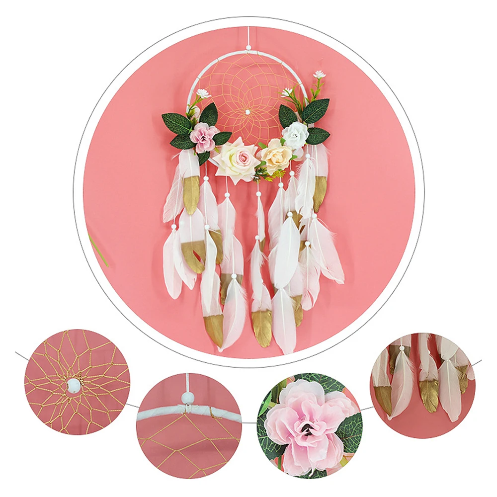 Small Fresh Flower Wind Chime Charm Dream Catcher Net Hanging Room Decoration Hanging Ornaments Craft Wedding Decoration 
Small Fresh Flower Wind Chime Charm Dream Catcher Net Hanging Room Decoration Hanging Ornaments Craft Wedding Decoration