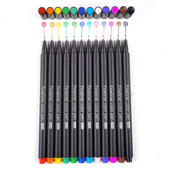 12 Colors Marker Pens Fineliner 0.4mm Micron Liner for Metallic Marker Draw Pen Color Sketch Marker Art Set School 
12 Colors Marker Pens Fineliner 0.4mm Micron Liner for Metallic Marker Draw Pen Color Sketch Marker Art Set School