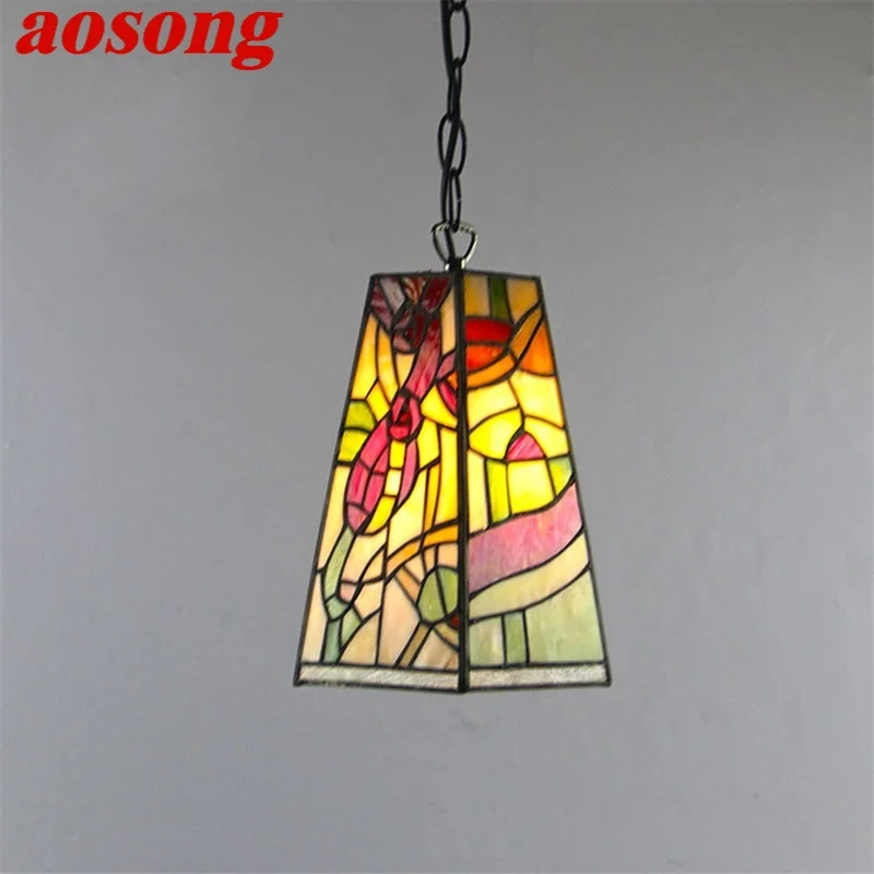 

AOSONG Retro Pendant Light Contemporary LED Lamp Creative Fixtures Decorative For Home Dining Room