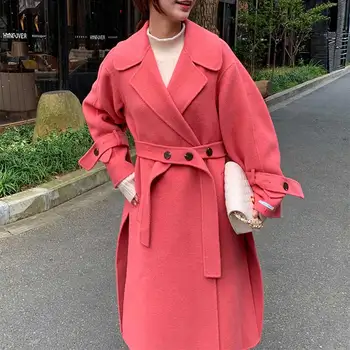 Women's Spring Winter Hand Made Two-sided 100% Wool Coat Candy Color Cashmere Coat Big Pocket
Women's Spring Winter Hand Made Two-sided 100% Wool Coat Candy Color Cashmere Coat Big Pocket