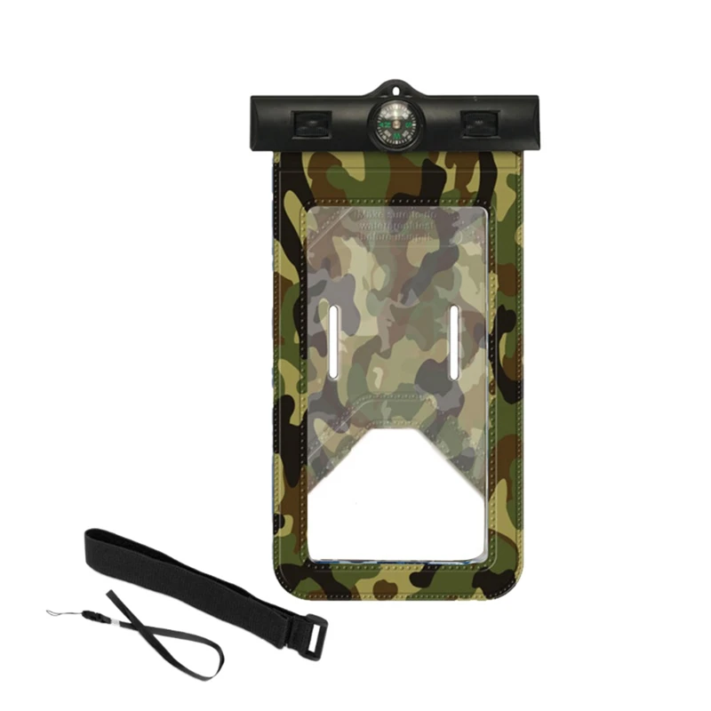 Swimming Mobile Phone Protection Bag Easy Press Camouflage Mobile Waterproof Cover for Phone Beach Sport
Swimming Mobile Phone Protection Bag Easy Press Camouflage Mobile Waterproof Cover for Phone Beach Sport