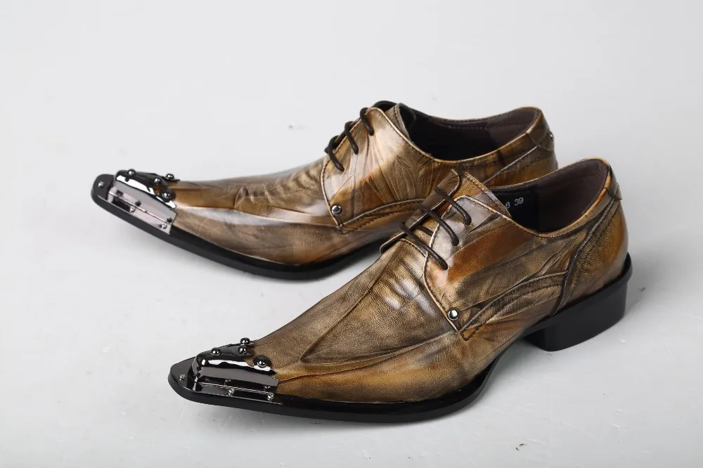 Christia Bella British Style Man Metal Pointed Toe Plus Size Oxfords Shoes Party Prom Genuine Leather Male Fashion Brogue Shoes
Christia Bella British Style Man Metal Pointed Toe Plus Size Oxfords Shoes Party Prom Genuine Leather Male Fashion Brogue Shoes