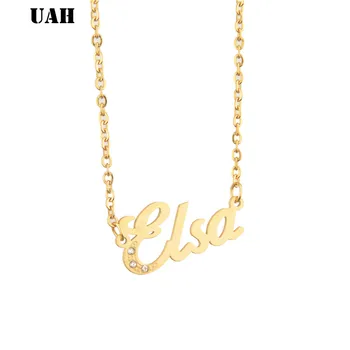 UAH Elsa Name or Custom Name Personalized Necklace Women Fashion Stainless Steel Pendant Signature Customized Jewelry 2018
UAH Elsa Name or Custom Name Personalized Necklace Women Fashion Stainless Steel Pendant Signature Customized Jewelry 2018