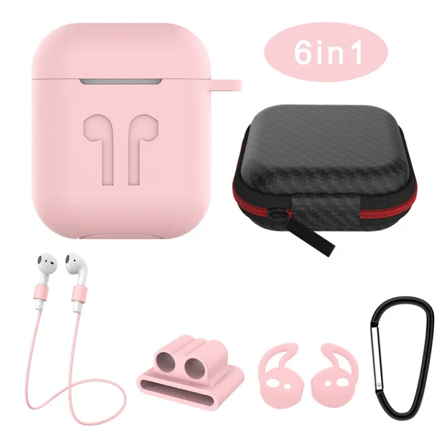 Идеальный чехол в 1 для airpods 2 противоударный наушников Apple Air pods защитный