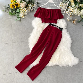 New Summer Elegant Two Piece Sets 2020 Fashion Women Outfit Clothes Woman Blouse Tops + Slim Pants Suit Vintage Set Femme
New Summer Elegant Two Piece Sets 2020 Fashion Women Outfit Clothes Woman Blouse Tops + Slim Pants Suit Vintage Set Femme